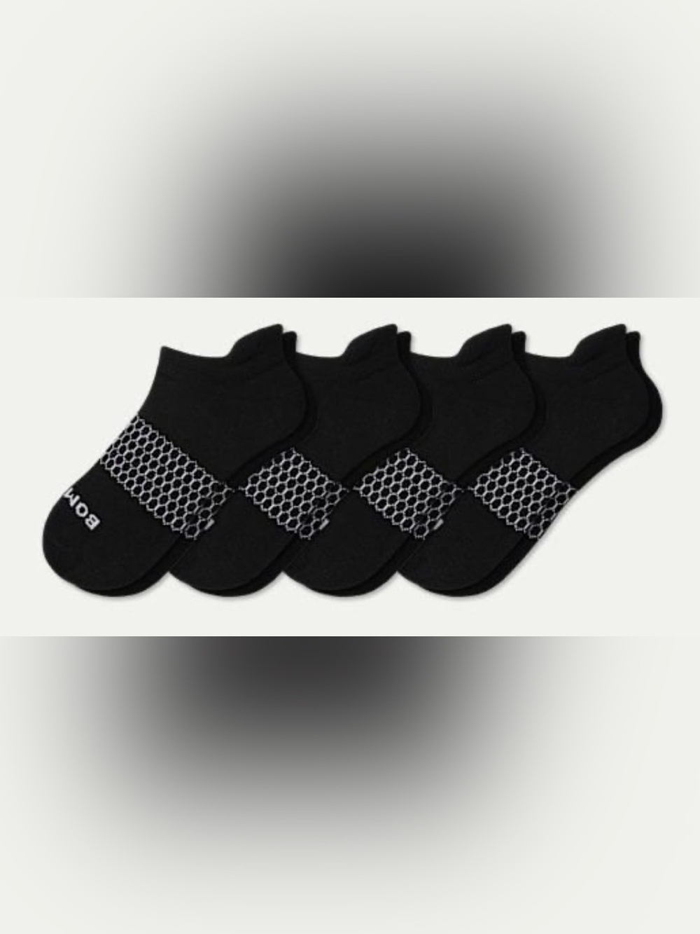Bombas Men’s Black Size Large Low-Cut Ankle Socks - 4 Pack